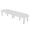Skutchi Designs 45 in W, 144 in L, 29 in H, Engineered Wood Top, White HAR-RAC-46143-PT-WC - alternate 1